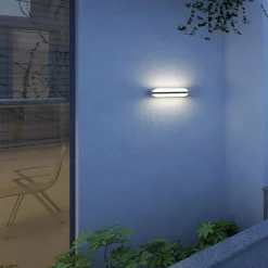 Aluminium buitenlamp zwart inclusief LED><noscript><img width=