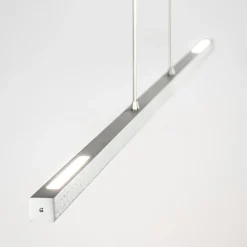 Aluminium LED hanglamp nikkel mat inclusief dimmer><noscript><img width=