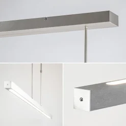 Aluminium LED hanglamp nikkel mat inclusief dimmer><noscript><img width=