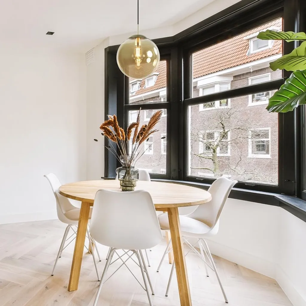 Amber glazen hanglamp 30 cm met messing en zwart>Straluma Flash Sale