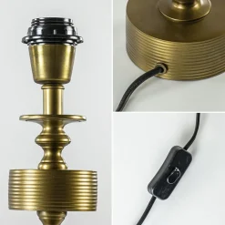 Antiek bronzen lampvoet Gody Light and Living><noscript><img width=