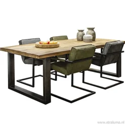 Antraciet lederen armstoel met zwart><noscript><img width=