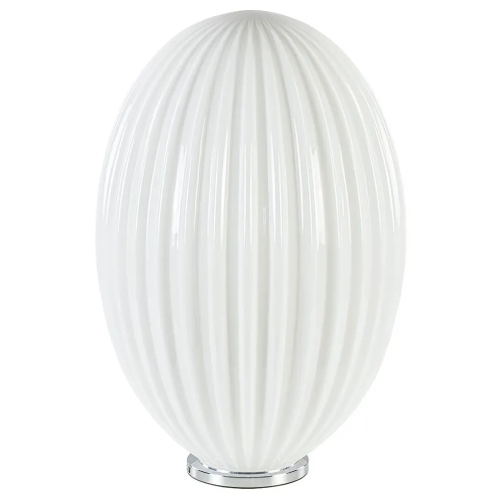 Art Deco tafellamp chroom met opaal glazen kap>Straluma Clearance
