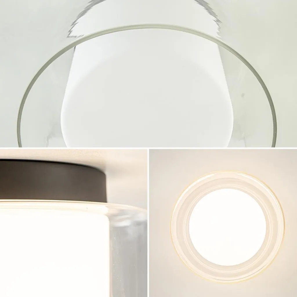 Badkamer plafondlamp helder met opaal glas IP44>Straluma Sale
