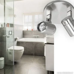 Badkamerlamp Rain  2 lichts nikkel IP44><noscript><img width=