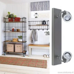 Balkspot 2-lichts nikkel mat gu10><noscript><img width=
