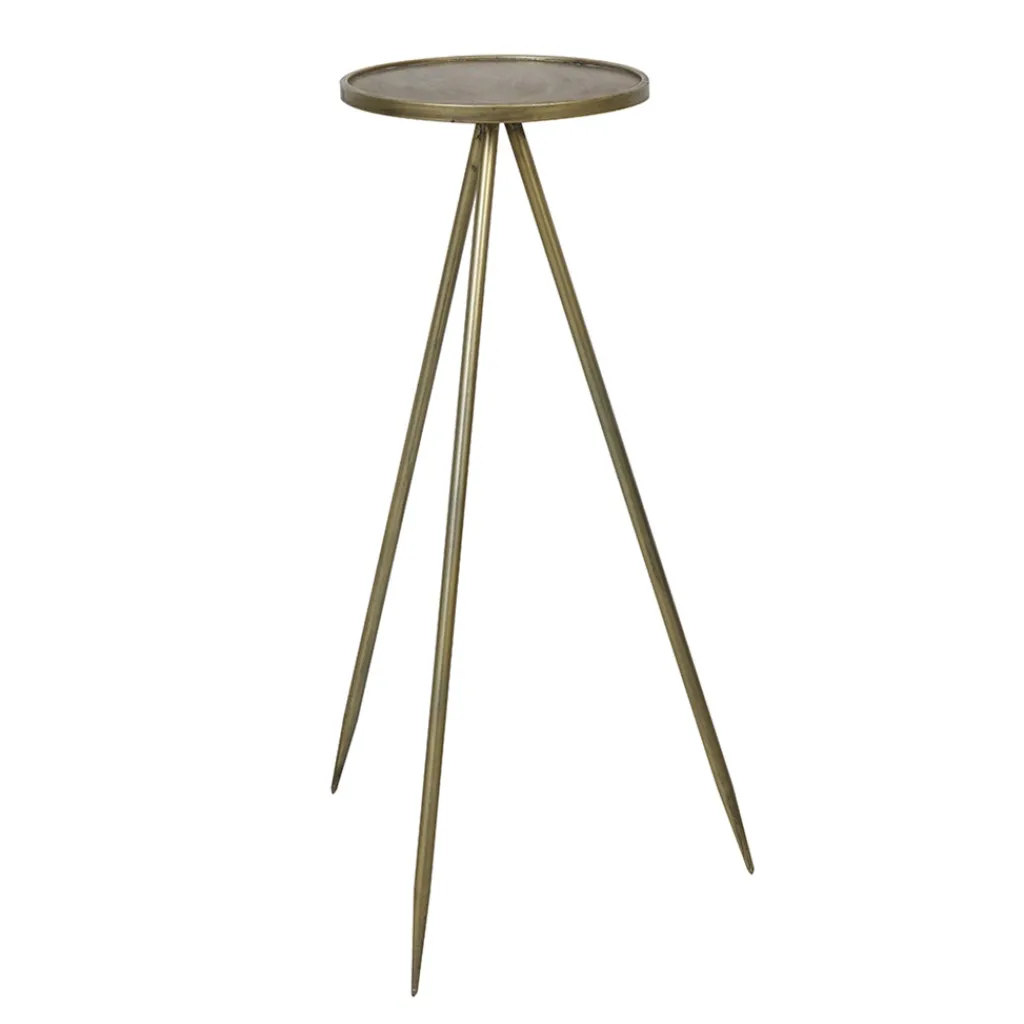 Bijzettafel Envira antiek goud Ø35x98,5 cm>Straluma Best Sale