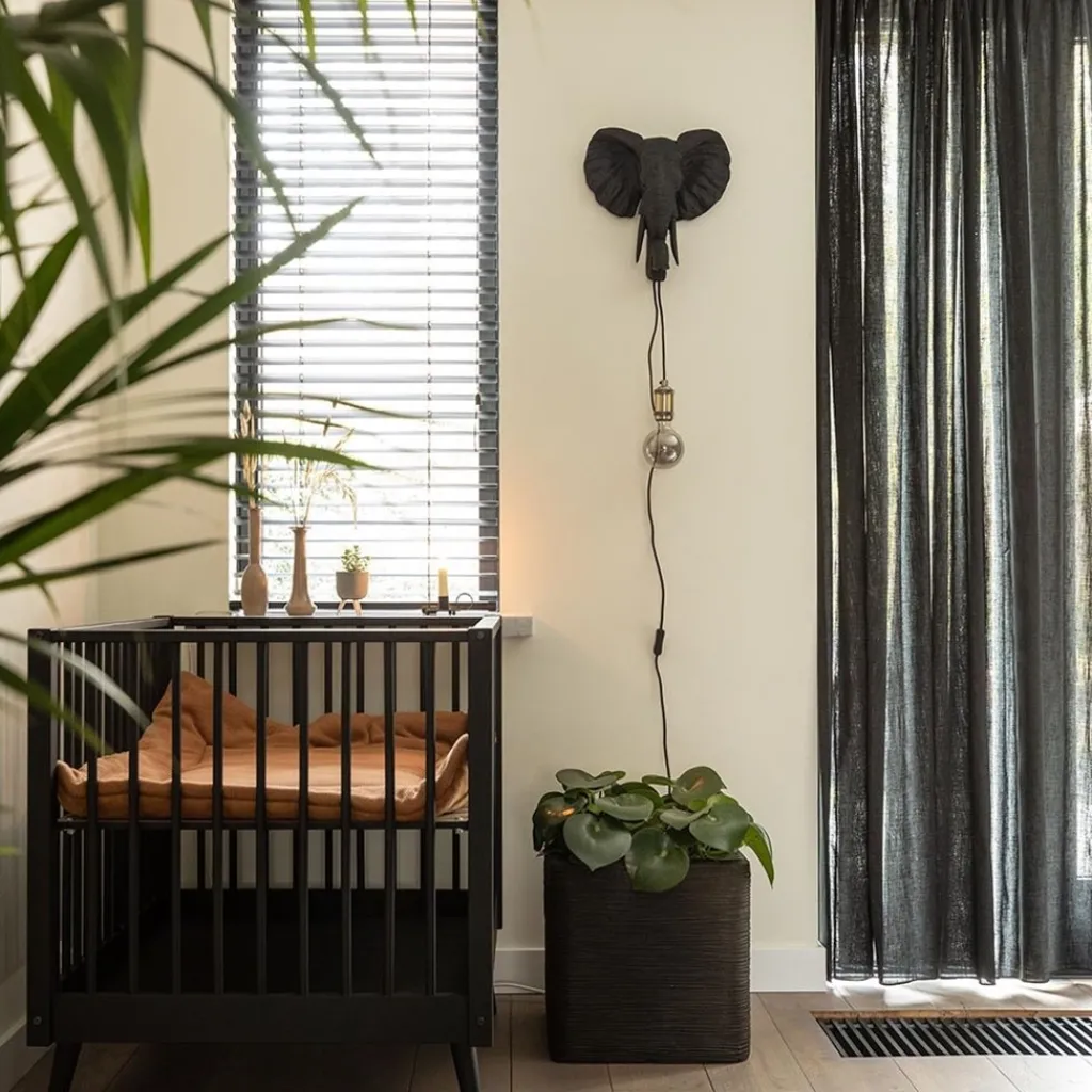 Botanische wandlamp Elephant mat zwart>Straluma Clearance