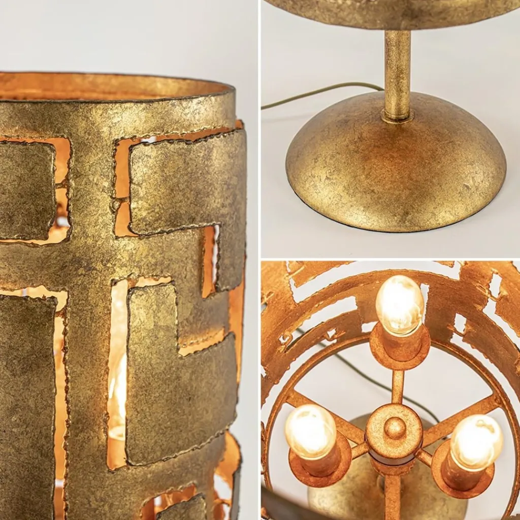 Brons metalen tafellamp inclusief dimmer>Straluma Best
