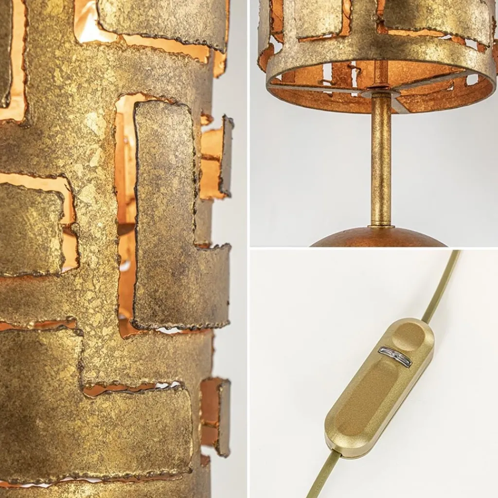 Brons metalen tafellamp inclusief dimmer>Straluma Best