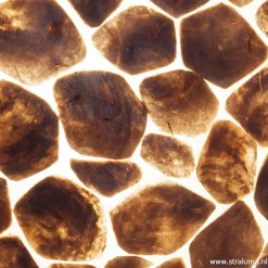 Bruin gouden hanglamp met capiz schelpen><noscript><img width=