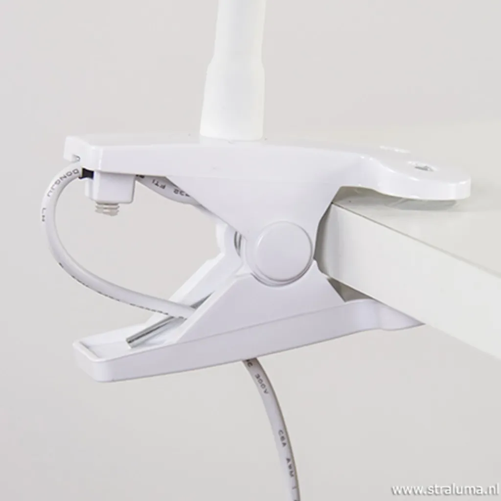 Buigbare klemlamp wit inclusief LED>Straluma Store