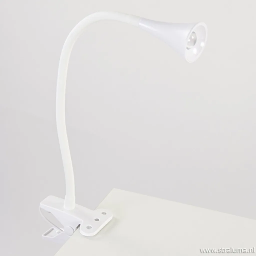 Buigbare klemlamp wit inclusief LED>Straluma Store