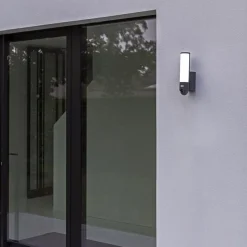Buitenlamp cilinder donker grijs inclusief LED en camera><noscript><img width=