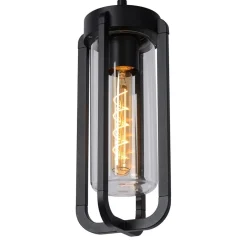 Buitenlamp hang zwart met glazen kap IP44>Straluma Best