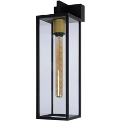 Buitenlamp lantaarn groot zwart/matgoud>Straluma Flash Sale