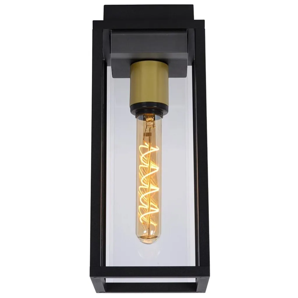Buitenlamp plafond zwart met goud IP54>Straluma Best
