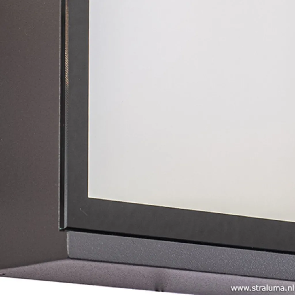 Buitenlamp wand rechthoek antraciet IP54>Straluma Cheap