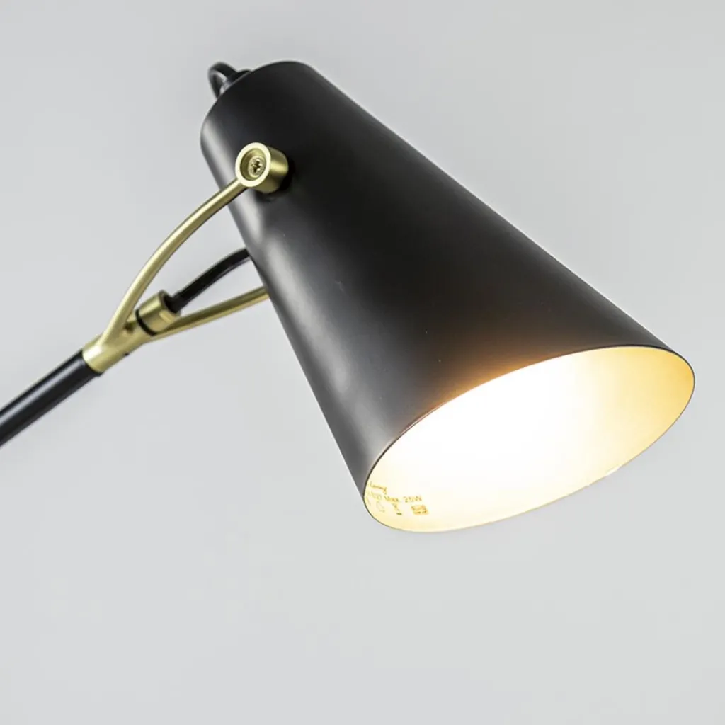 Bureaulamp Barre zwart/matgoud>Straluma Hot
