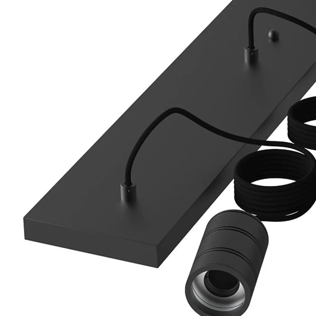 Calex multipendel plafondbalk 5-lichts E27 pendels zwart>Straluma Online