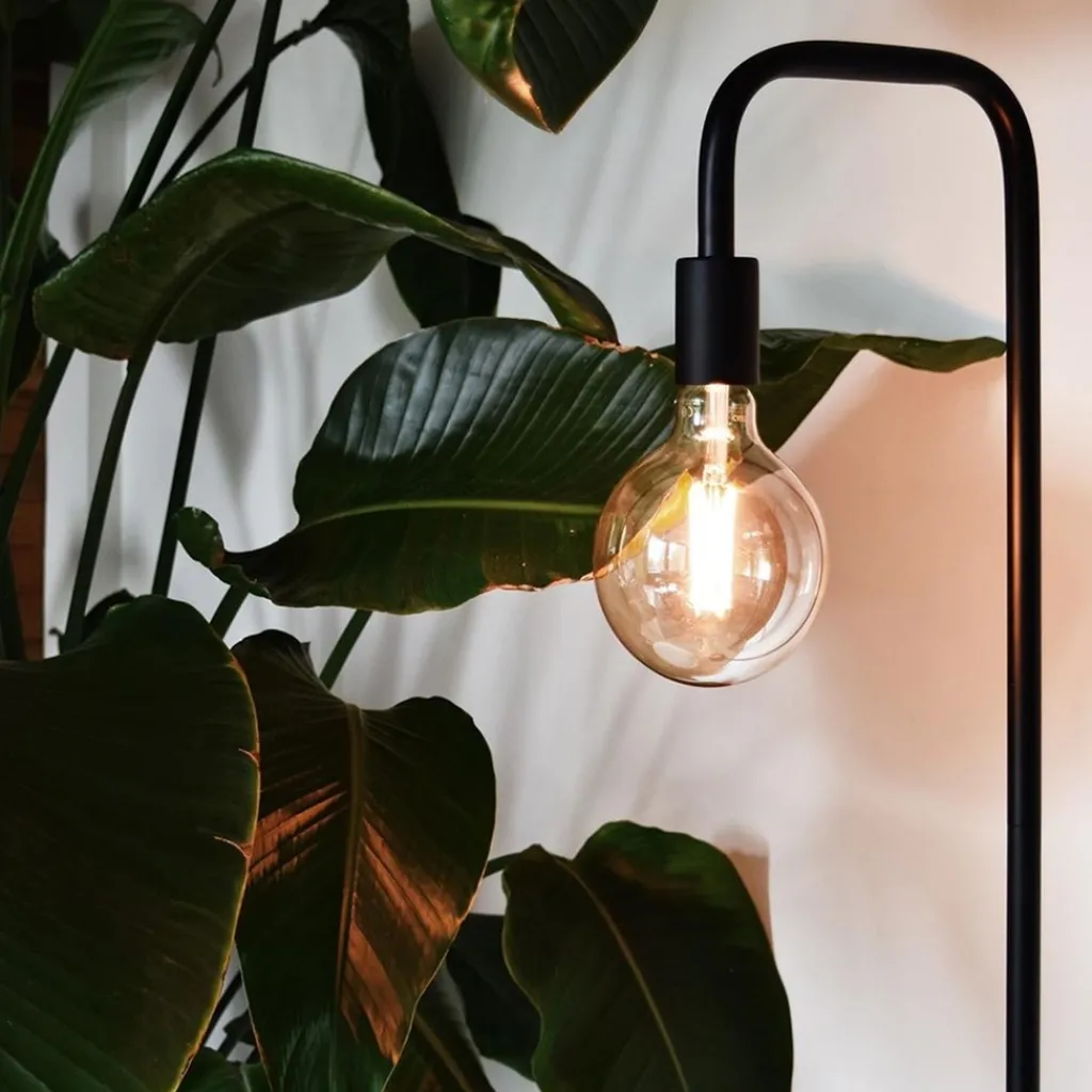 Calex vloerlamp U-Line mat zwart excl lichtbron>Straluma Clearance