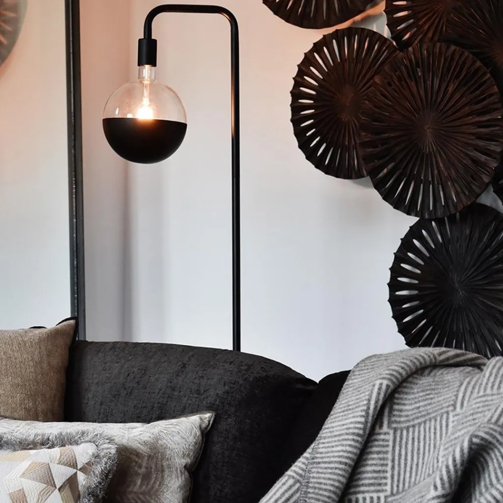 Calex vloerlamp U-Line mat zwart excl lichtbron>Straluma Clearance