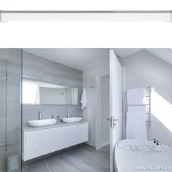 Chromen wandlamp badkamer spiegel><noscript><img width=