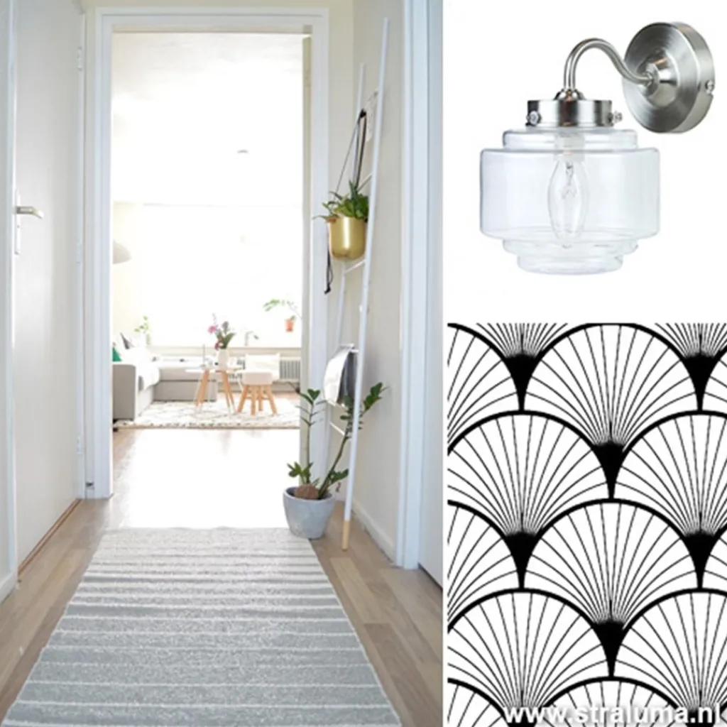 Deco wandlamp staal met helder glas>Straluma Outlet