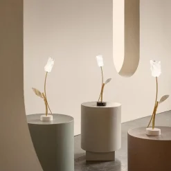 Decoratieve LED tafellamp Tullip zwart/goud dimbaar><noscript><img width=