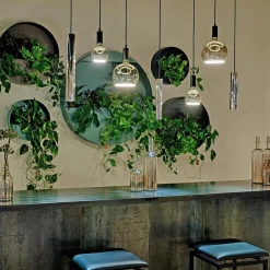 Design hanglamp 7-lichts zwart met nikkel><noscript><img width=