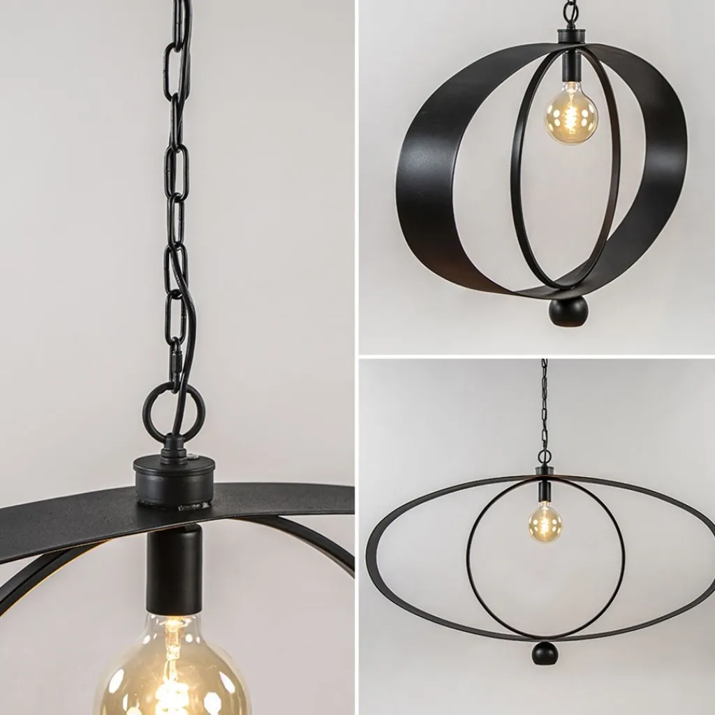 Design hanglamp textured black ovaal>Straluma Sale