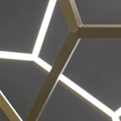 Design LED hanglamp goud 80x100 cm><noscript><img width=