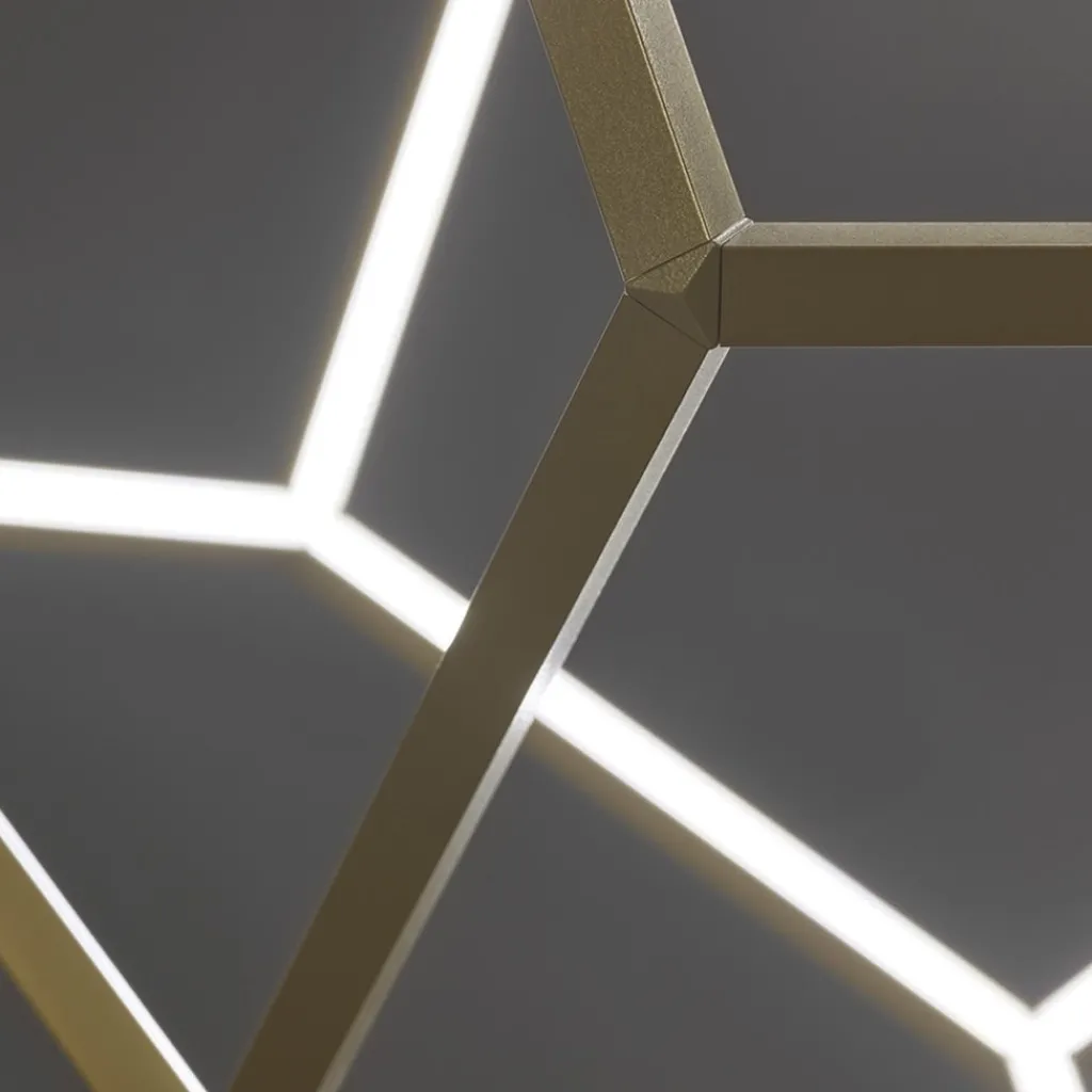 Design LED hanglamp goud 80x100 cm>Straluma Outlet