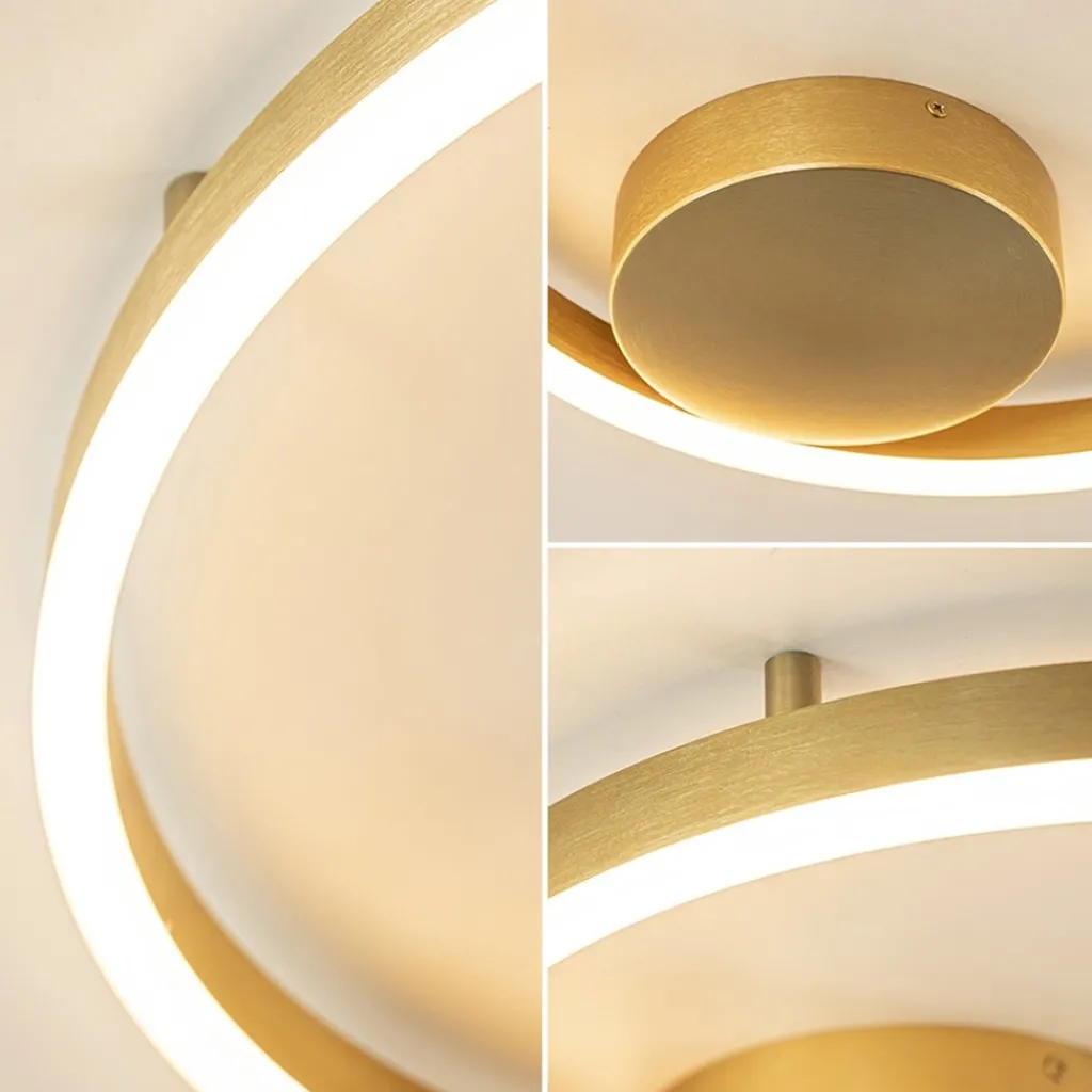 Design LED plafond/wandlamp ring goud>Straluma Fashion