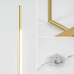 Design LED vloerlamp goud verstelbaar><noscript><img width=