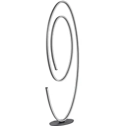 Design LED vloerlamp ovaal mat zwart dimbaar>Straluma Flash Sale
