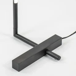 Design LED vloerlamp zwart met draaibare kap><noscript><img width=