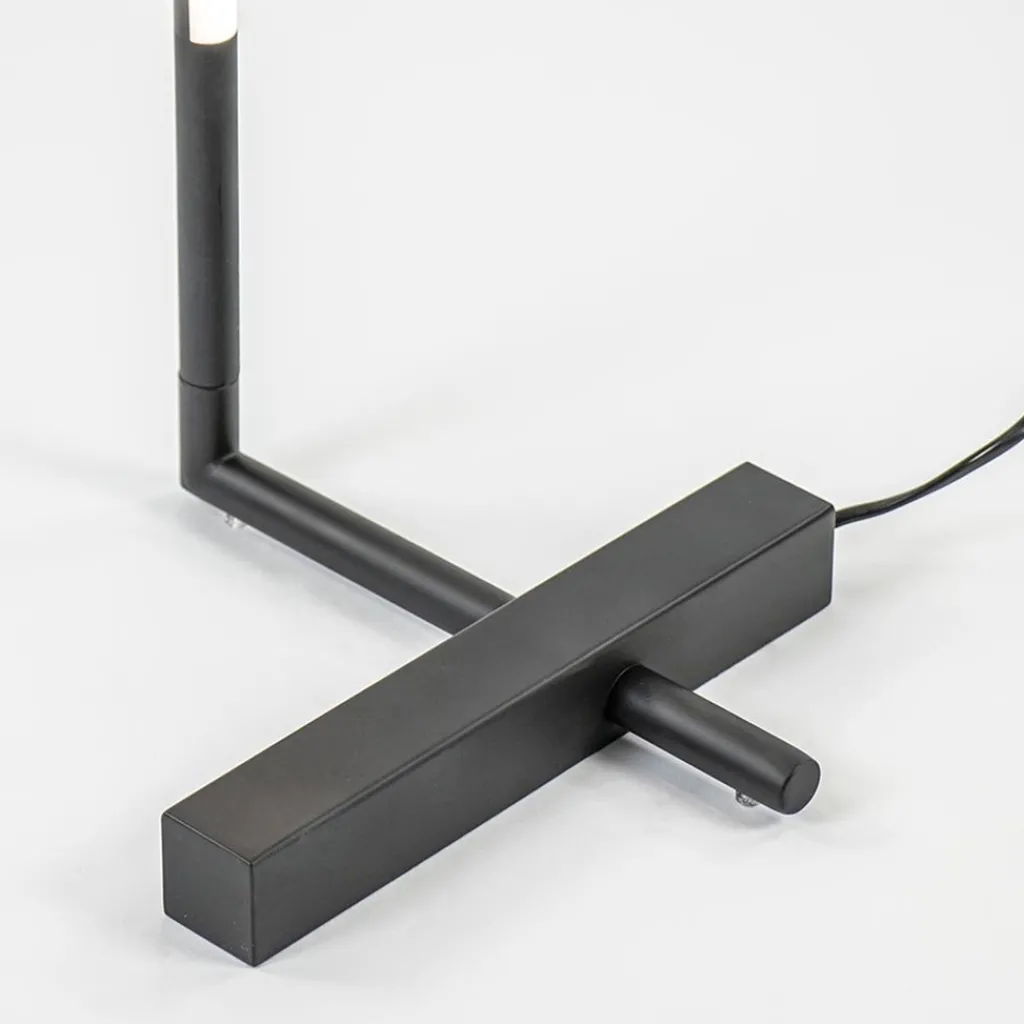 Design LED vloerlamp zwart met draaibare kap>Straluma Online