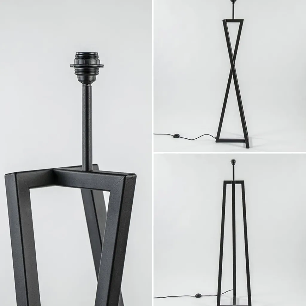 Design vloerlamp frame mat zwart excl kap>Straluma Online