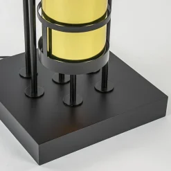 Design vloerlamp met cilinder kappen zwart/goud><noscript><img width=