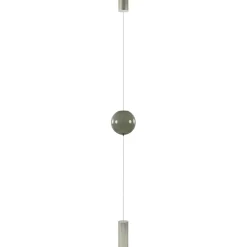 Design vloerlamp smoke steel met transparant smoke glas>Straluma Discount