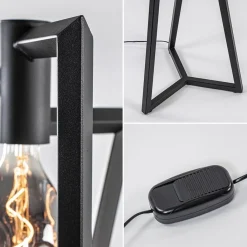 Design vloerlamp Taranto zwart metaal dimbaar><noscript><img width=