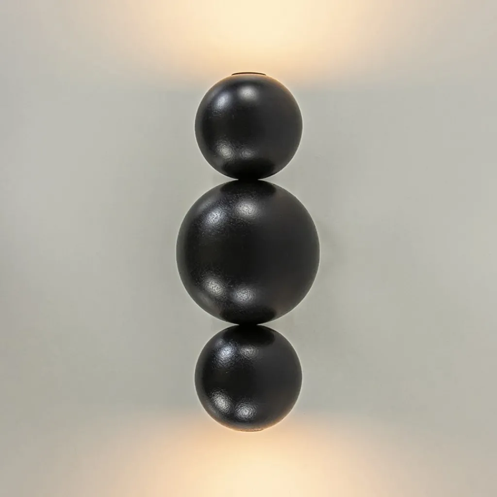 Design wandlamp textured black inclusief LED>Straluma Cheap