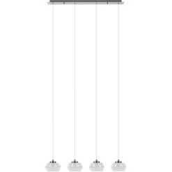 Dimbare LED hanglamp chroom met helder glas>Straluma Clearance