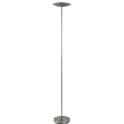 Dimbare LED uplighter vloerlamp nikkel>Straluma Store