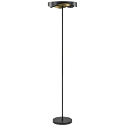 Dimbare LED vloerlamp zwart met goud>Straluma Fashion