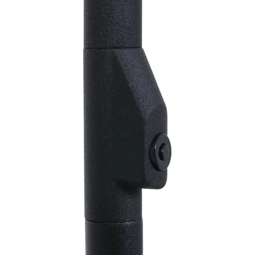 Dimbare LED vloerlamp zwart met witte schotels>Straluma Fashion