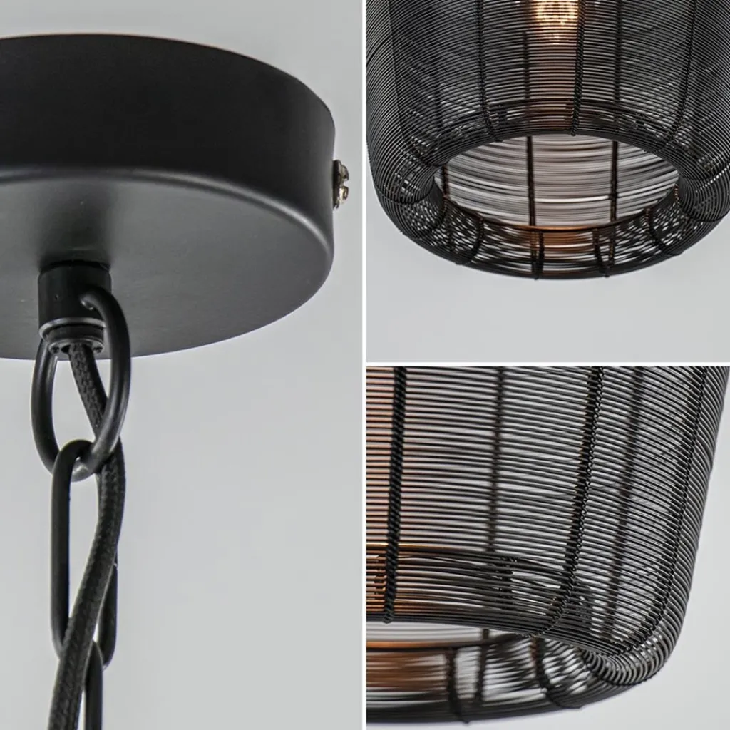 Draad hanglamp Adeta mat zwart Ø31 cm>Straluma Sale