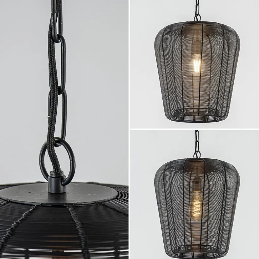 Draad hanglamp Adeta mat zwart Ø31 cm>Straluma Sale