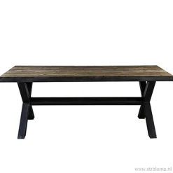Eettafel Light & Living zink/hout>Straluma Best